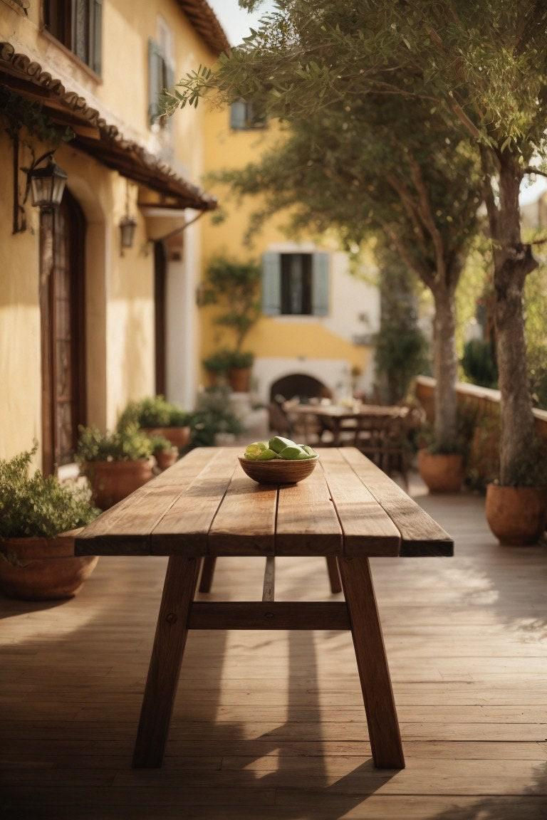 Thumbnail: Outdoor Solid Wood Upcycled Bar Table