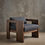 Miniaturbild: Modern Lounge Chair, Mid Century Armchair, Eiche Nussbaum