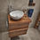 Miniaturbild: Solid Oak Wood Single Sink Floating Vanity Top, Wall Mount, Modern & Rustic B...