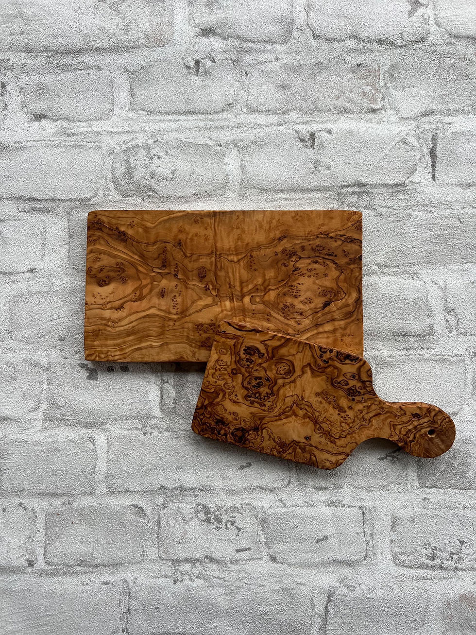 Thumbnail: Olive wood cutting board, olive wood boards with handle, serving board, onion board...