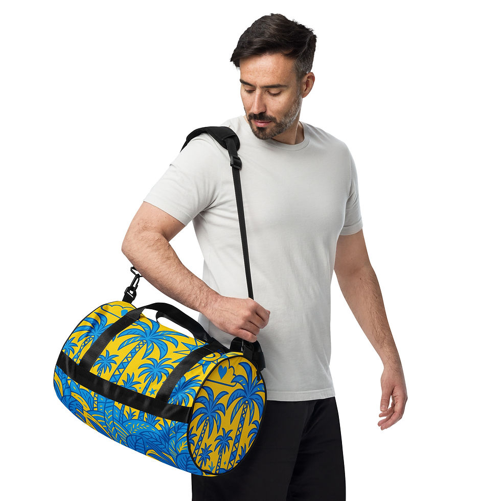 Thumbnail: All-over print gym bag "Miami Palms Paradise"