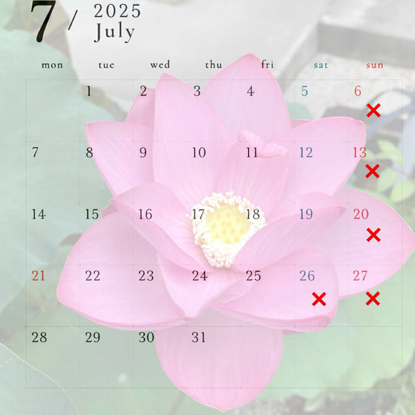 ２０２５年７月営業案内🍉