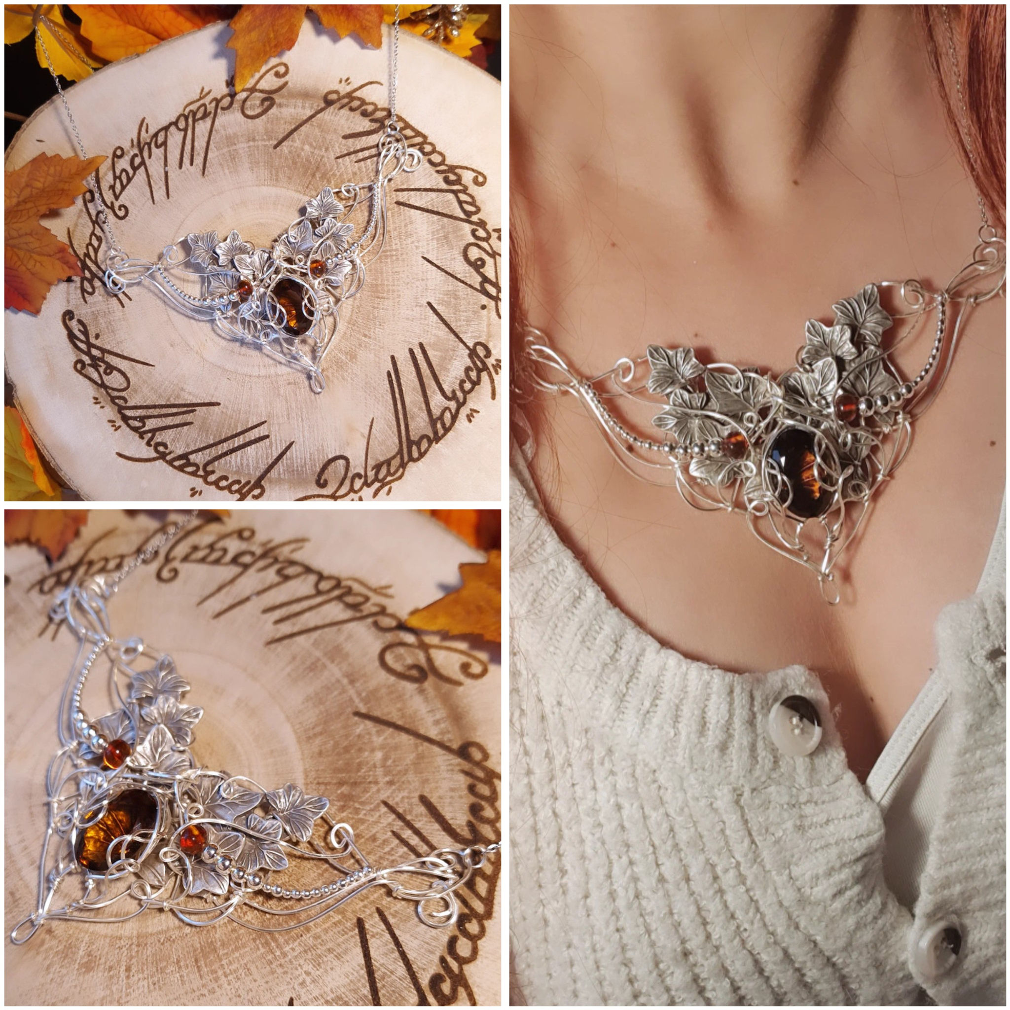 LASSIËLA'YAVIË - Quartz Bière Multifacetté AAAA+, Fil plaqué argent 925