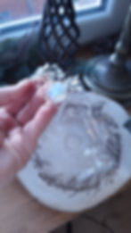 Miniature : LIRAËN - Pierre de Lune arc-en-ciel Naturelle, Fil Plaqué argent 925