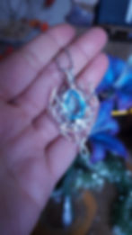 Miniature : ALCAR'LUIN - Zircon Bleu Multifacettée, Fil Plaqué Argent 925
