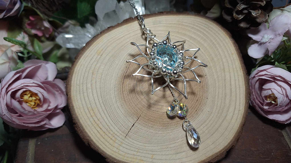 Miniature : ALFIRIN - Zircon Bleu Multifacetté, Fil Plaqué Argent 925