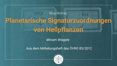 Planetarische Signaturzuordnungen von Heilpflanzen