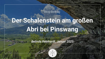 Der Schalenstein am großen Abri bei Pinswang