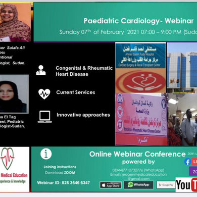 Paediatric Cardiology (Sudan) Webinar.