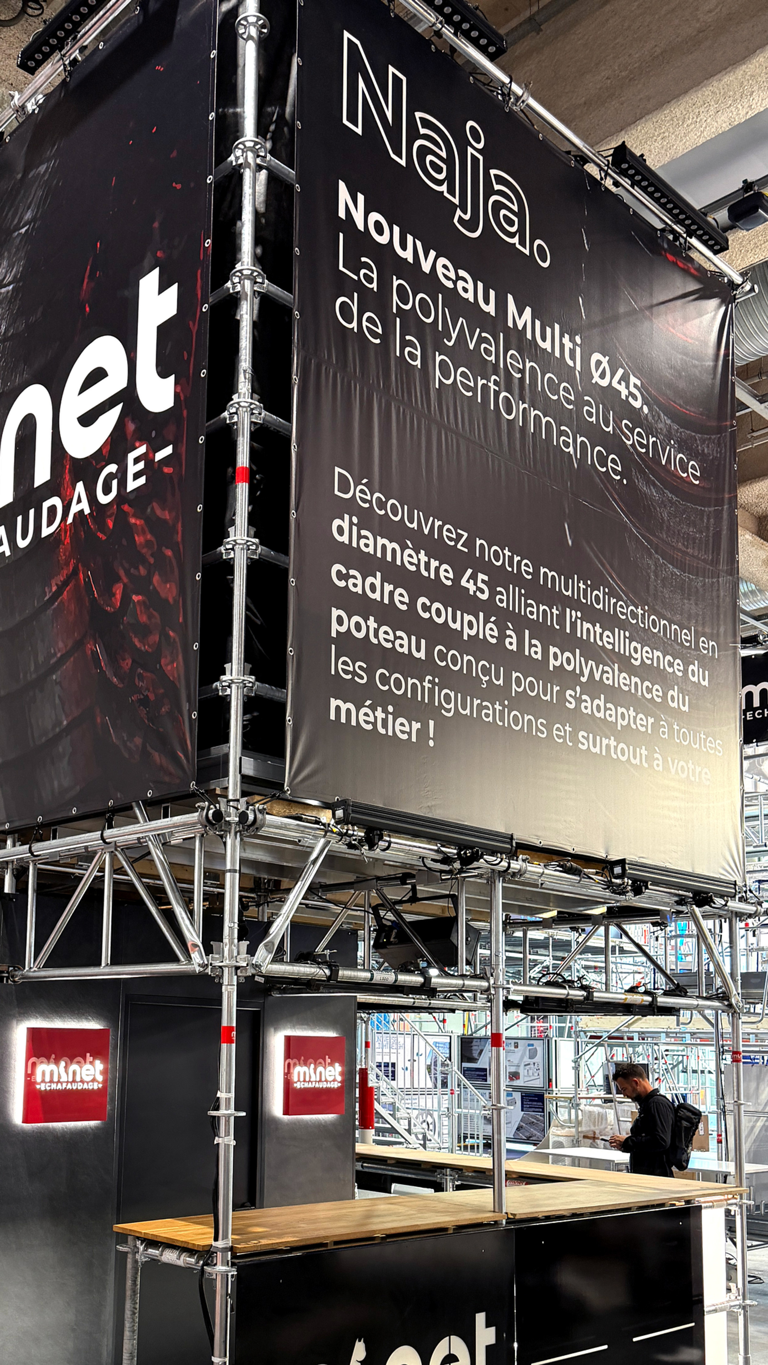Présentation de la gamme d'échafaudage multidirectionnel NAJA à BATIMAT 2026