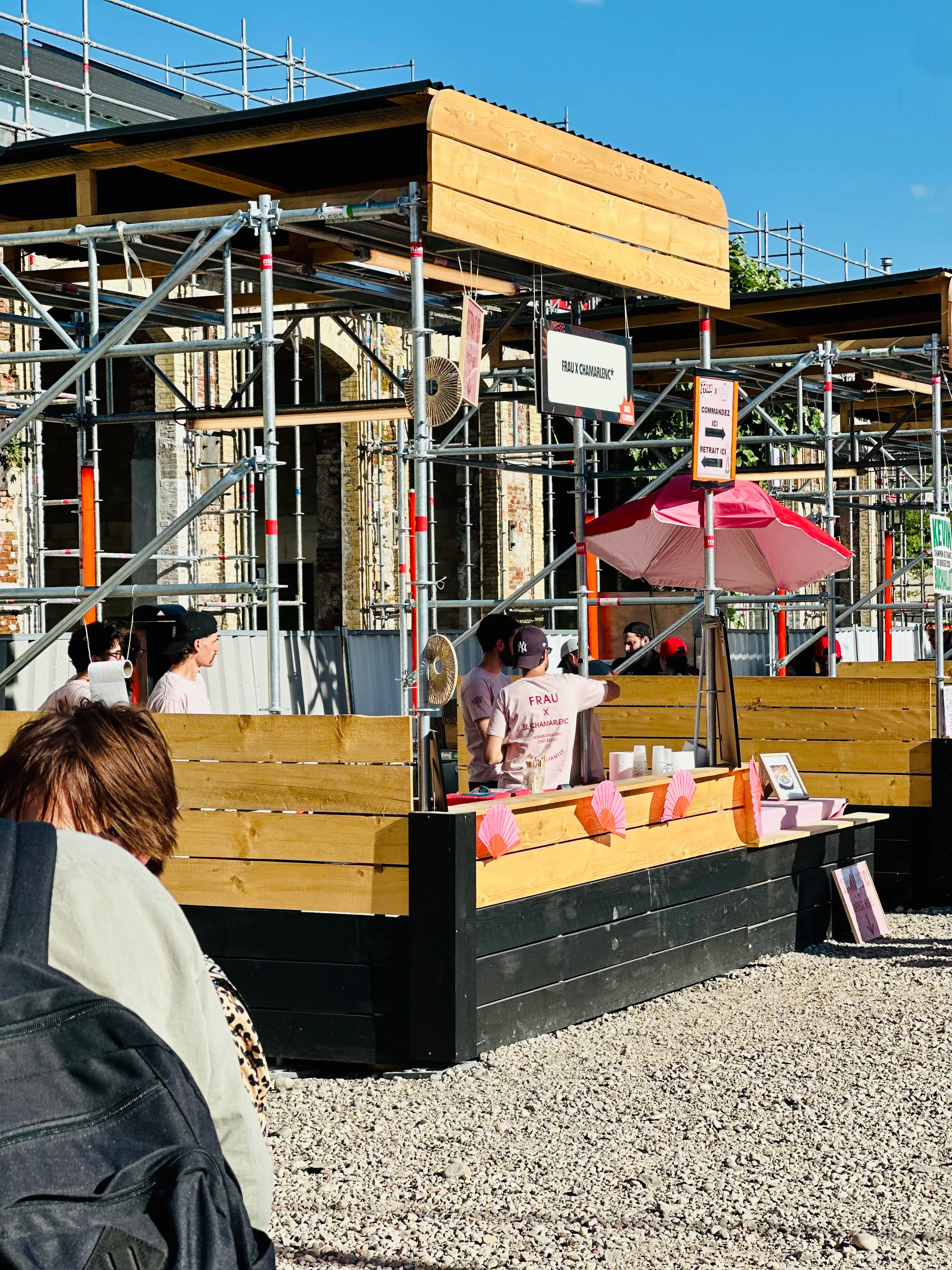 Stand en échafaudage fournis par MINET Location pour le Lyon Street Food Festival