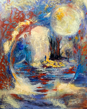 Blue Supermoon_30x24_Oil on canvas_2024
