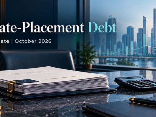 Private-Placement Debt — SEBI Update October 2026: corporate finance editorial illustration