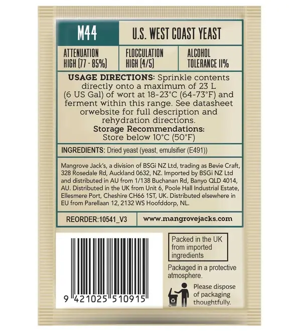 Thumbnail: MJ Craft Series US West Coast Yeast M44 - 10g