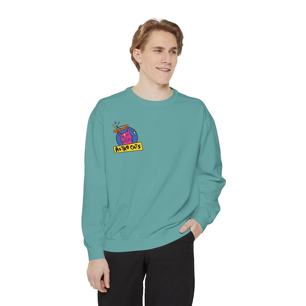 Thumbnail: AstroCats Unisex Pullover Sweatshirt
