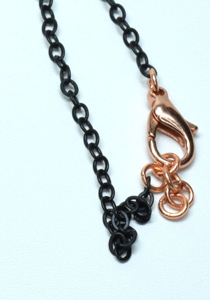 Thumbnail: Om Symbol Hand-Forged Copper & Brass Necklace
