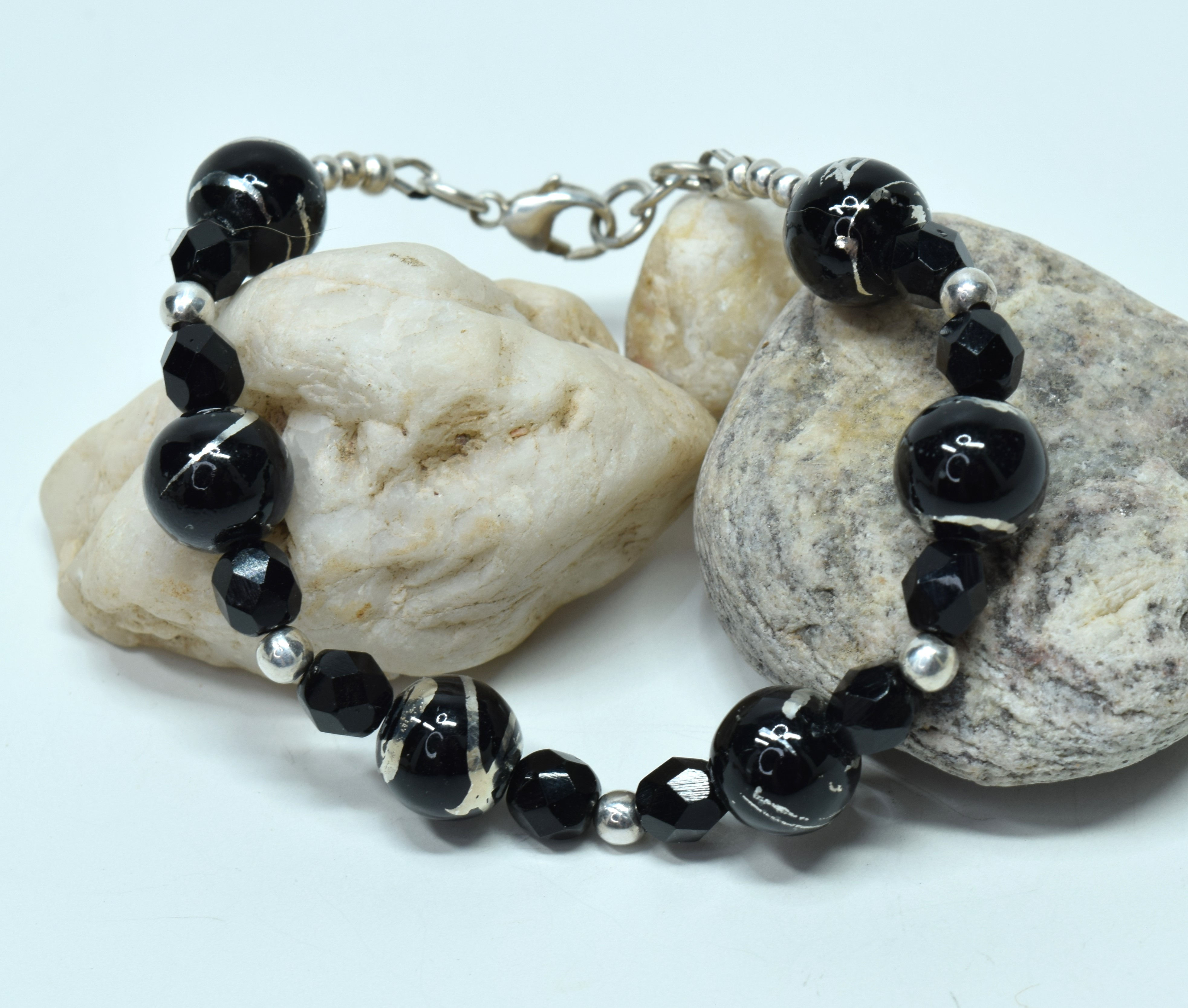 Midnight Allure Sterling Silver Bracelet