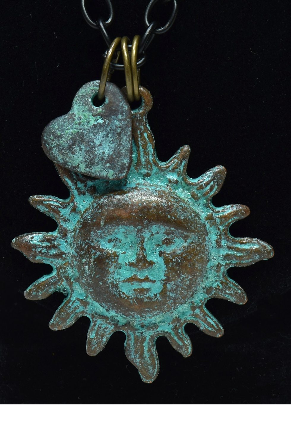 Thumbnail: Patinated Celestial Love Necklace