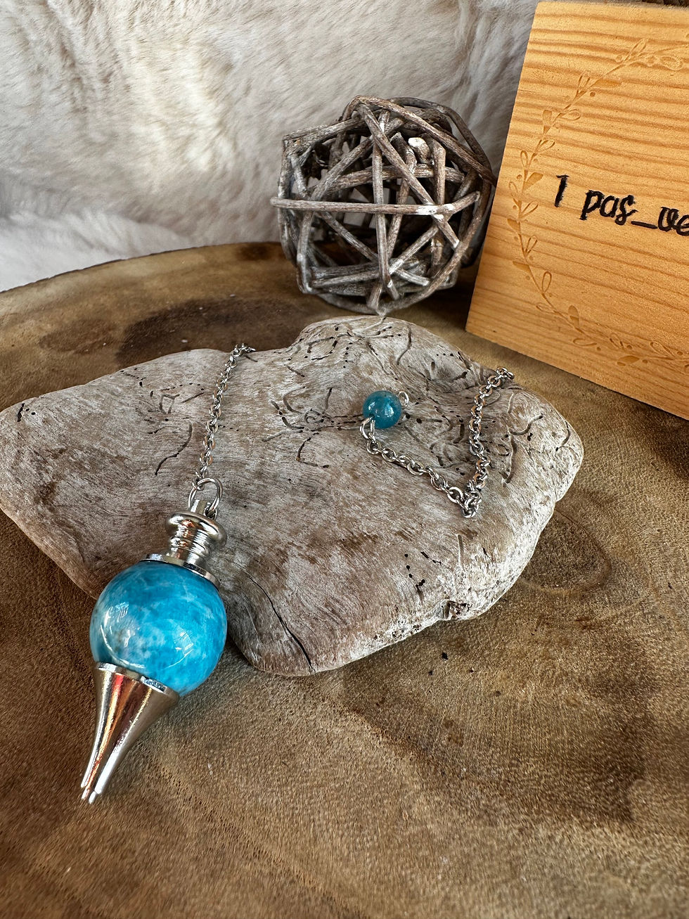 Miniature : Pendule sphère amazonite 