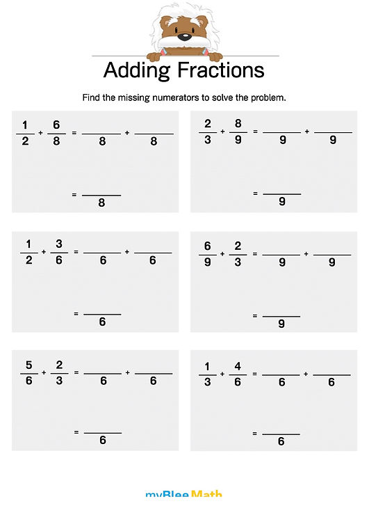 fractions myblee math