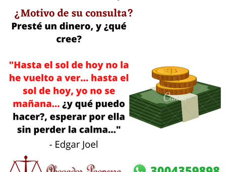 ¿PRESTASTE DINERO Y NO TE PAGAN?
