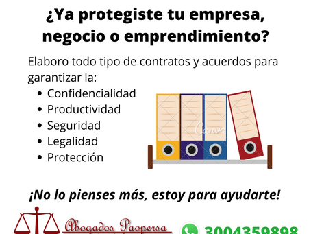 ¡Abogados para tu empresa, negocio y emprendimiento en Bogotá!