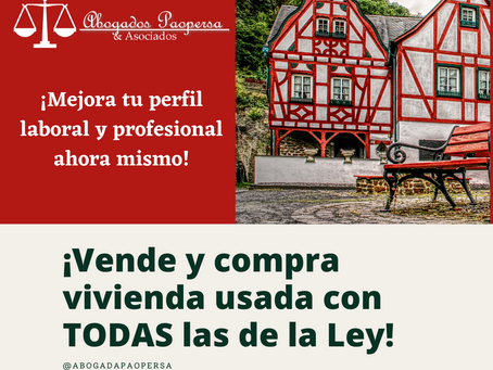 🔥🔥🔥 TALLER- VENDE Y COMPRA VIVIENDA USADA CON TODAS LAS DE LA LEY 🔥🔥🔥
