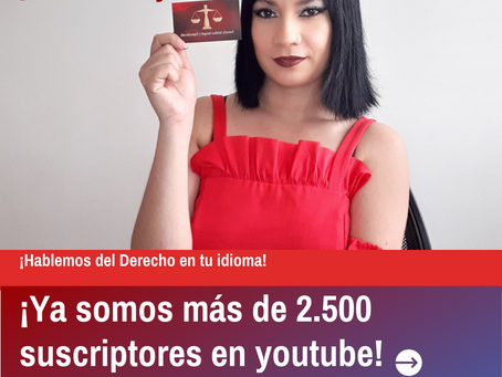 ⚠️¡¡LLEGAMOS A MÁS DE 2.500 SUSCRIPTORES EN YOUTUBE!!⚠️