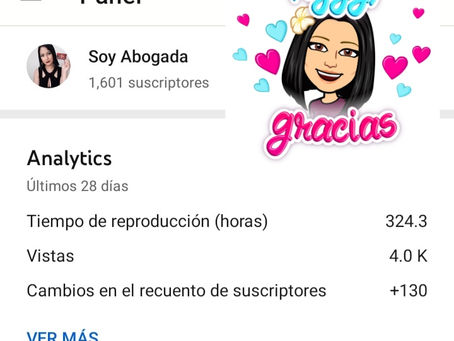 ⚠️ ¡¡LLEGAMOS A LOS 1.600 SUSCRIPTORES EN YOUTUBE!!⚠️