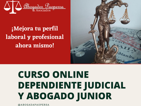 🔥 CURSO ONLINE DEPENDIENTE JUDICIAL Y ABOGADO JUNIOR 🔥
