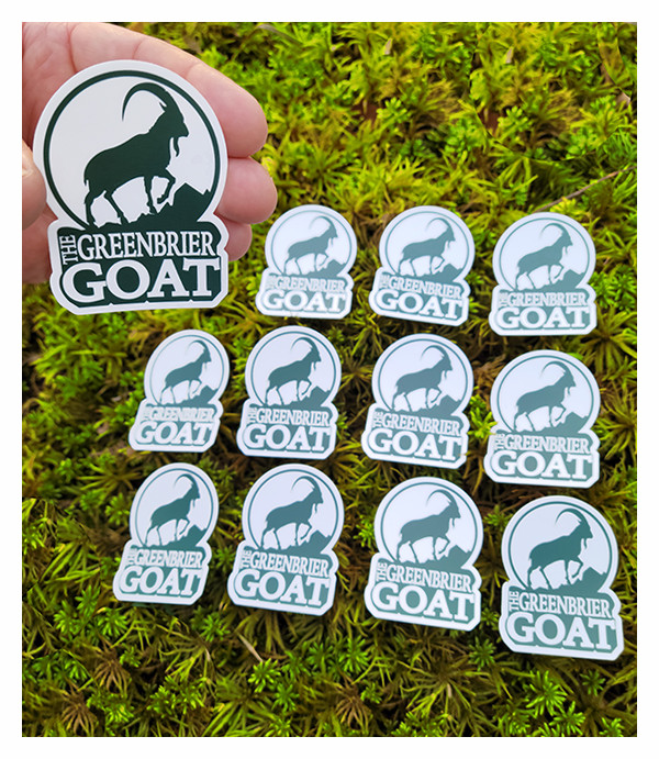 The Greenbrier Goat Stickers