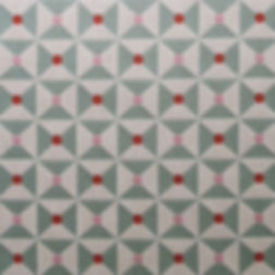 Broken Dishes Woven Fabric - Mint