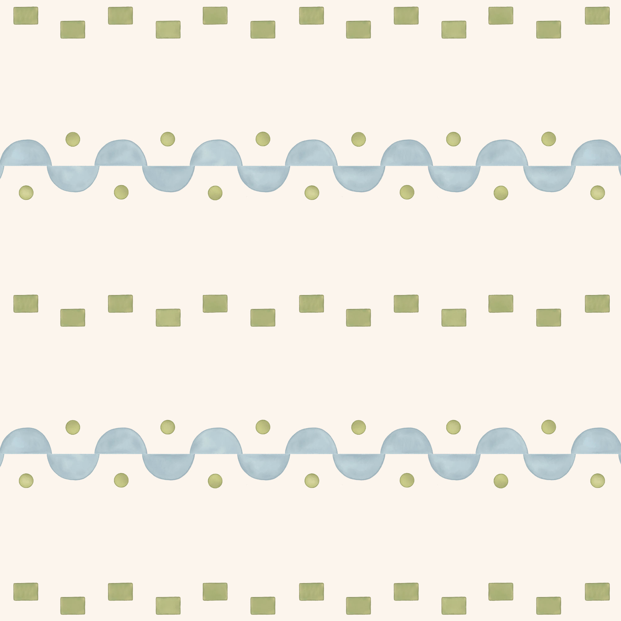 Pebbles Wallpaper - Blue