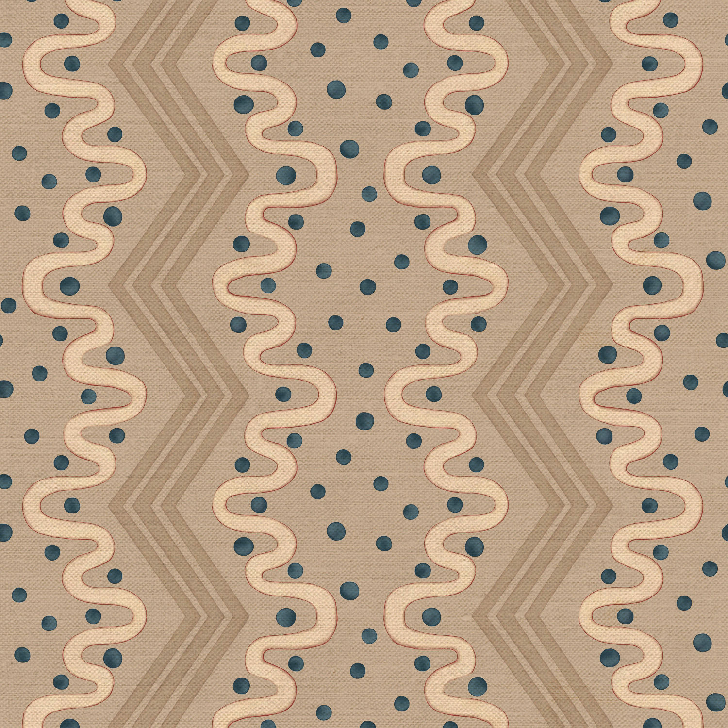 Madame Ziggle Fabric Oat