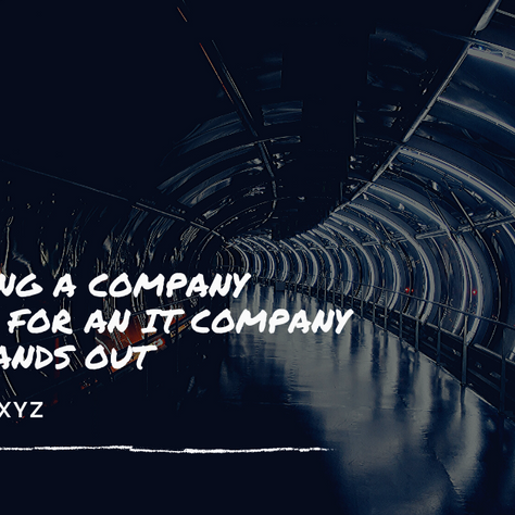 Designing A Company Profile For An IT Company That Stands Out