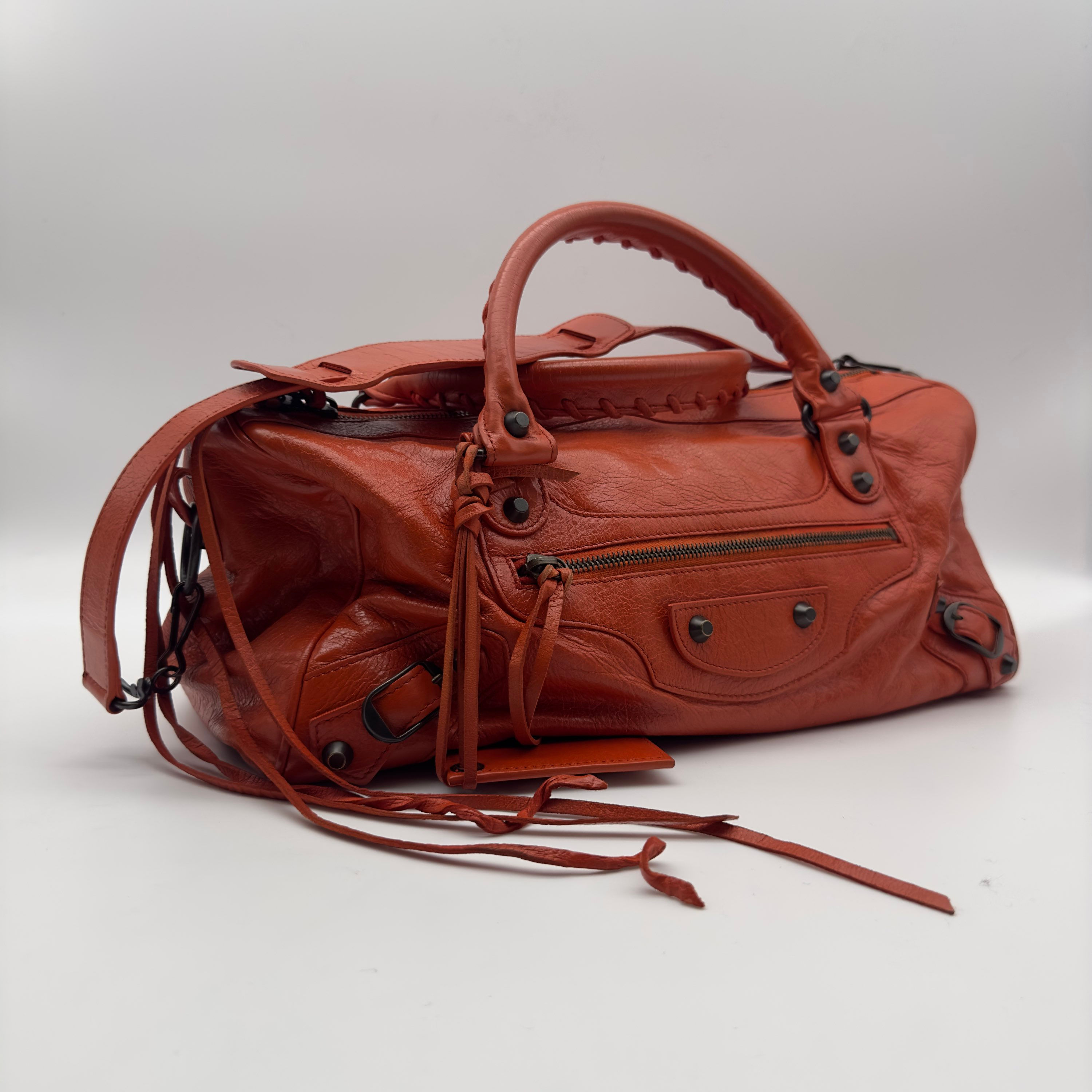 Sac rouge vue de face