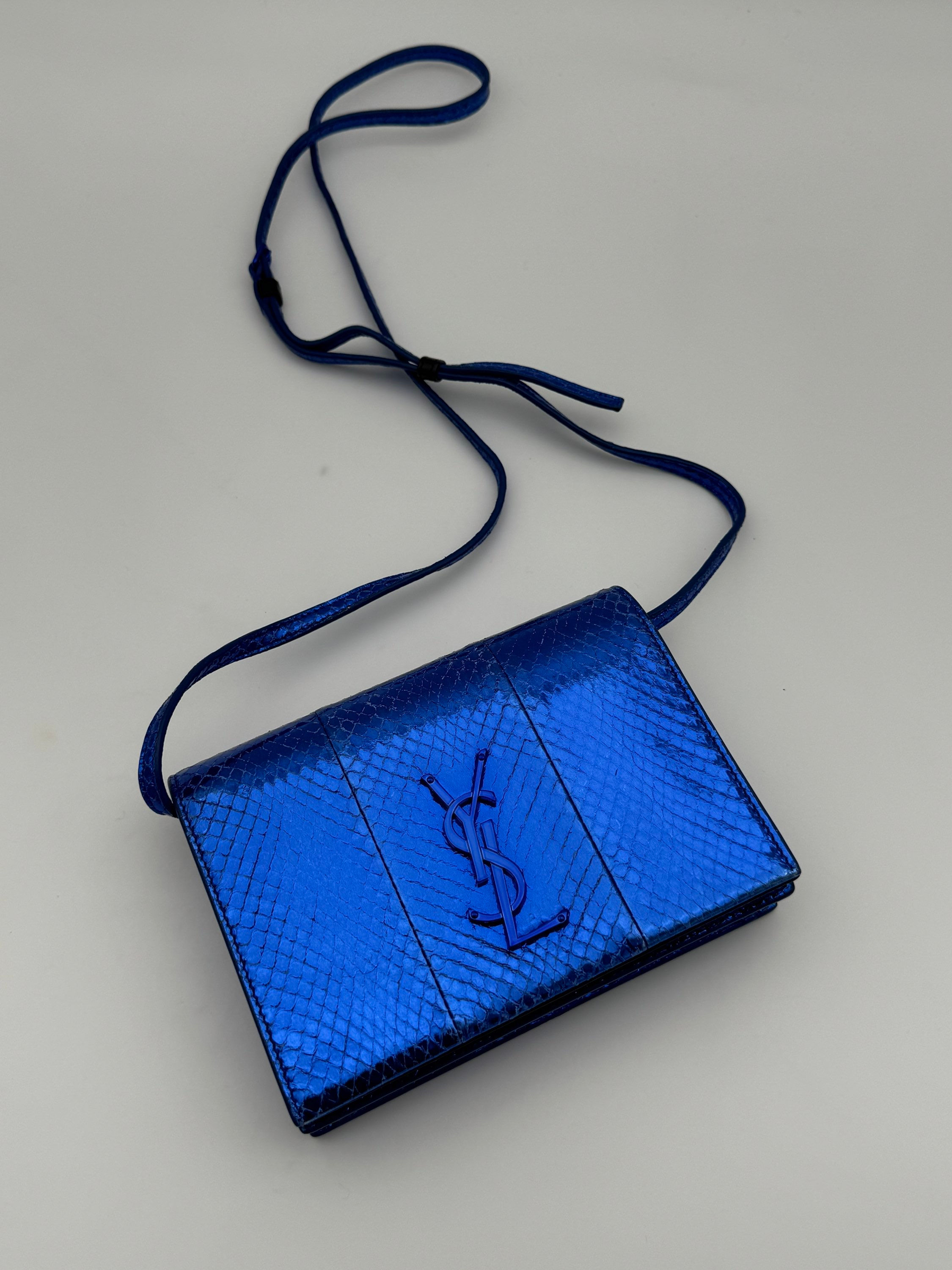Sac bleu vue de face