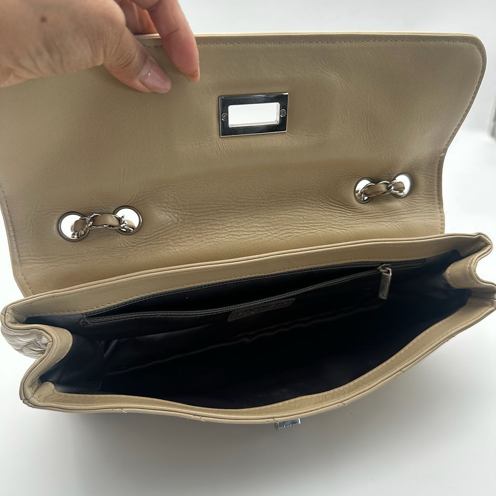 Miniaturbild: Sac beige vue intérieur