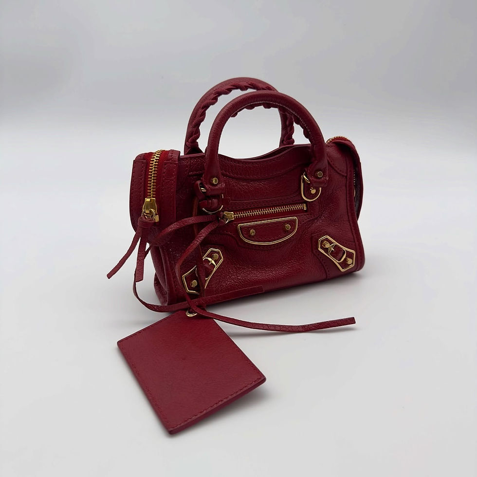 Sac rouge vue de face