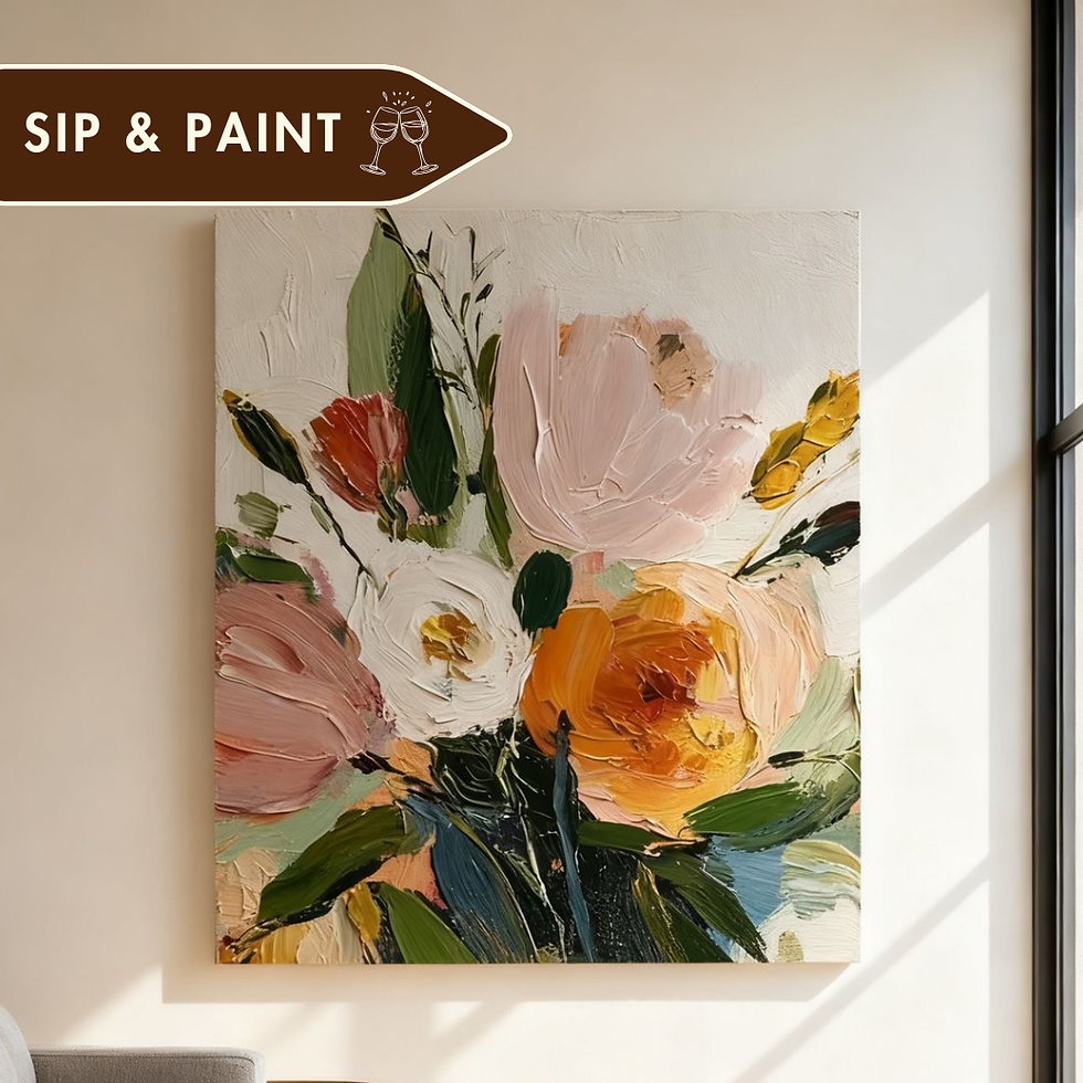 Sip & Paint: Large Canvas Painting