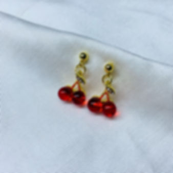 Crimson Cherry Earrings