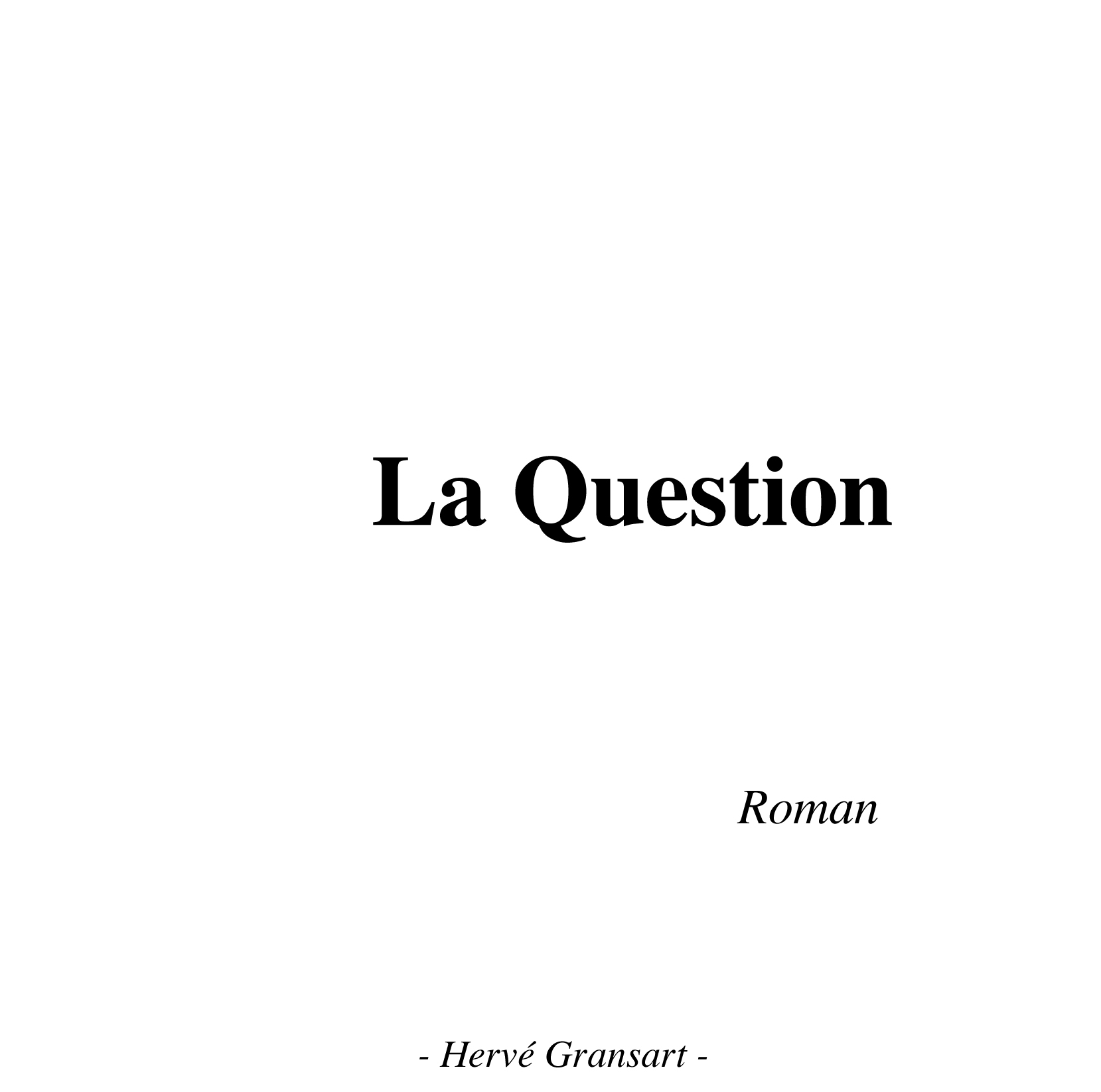 Roman à paraître en 2018