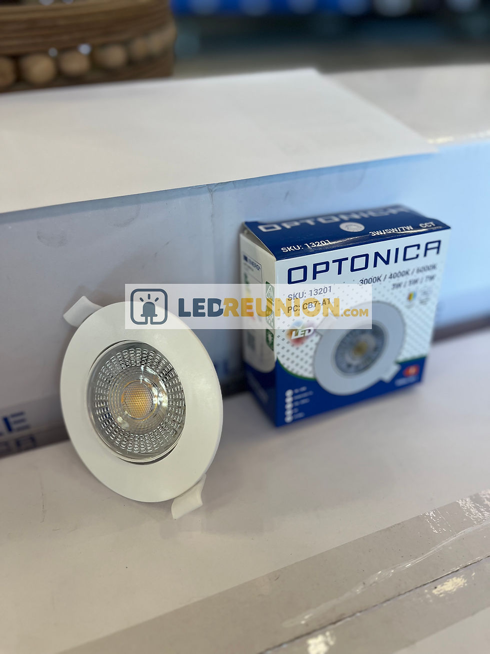 Miniature : Spot Led 3W-5W-7W rond orientable  CCT encastrement  Ф68mm