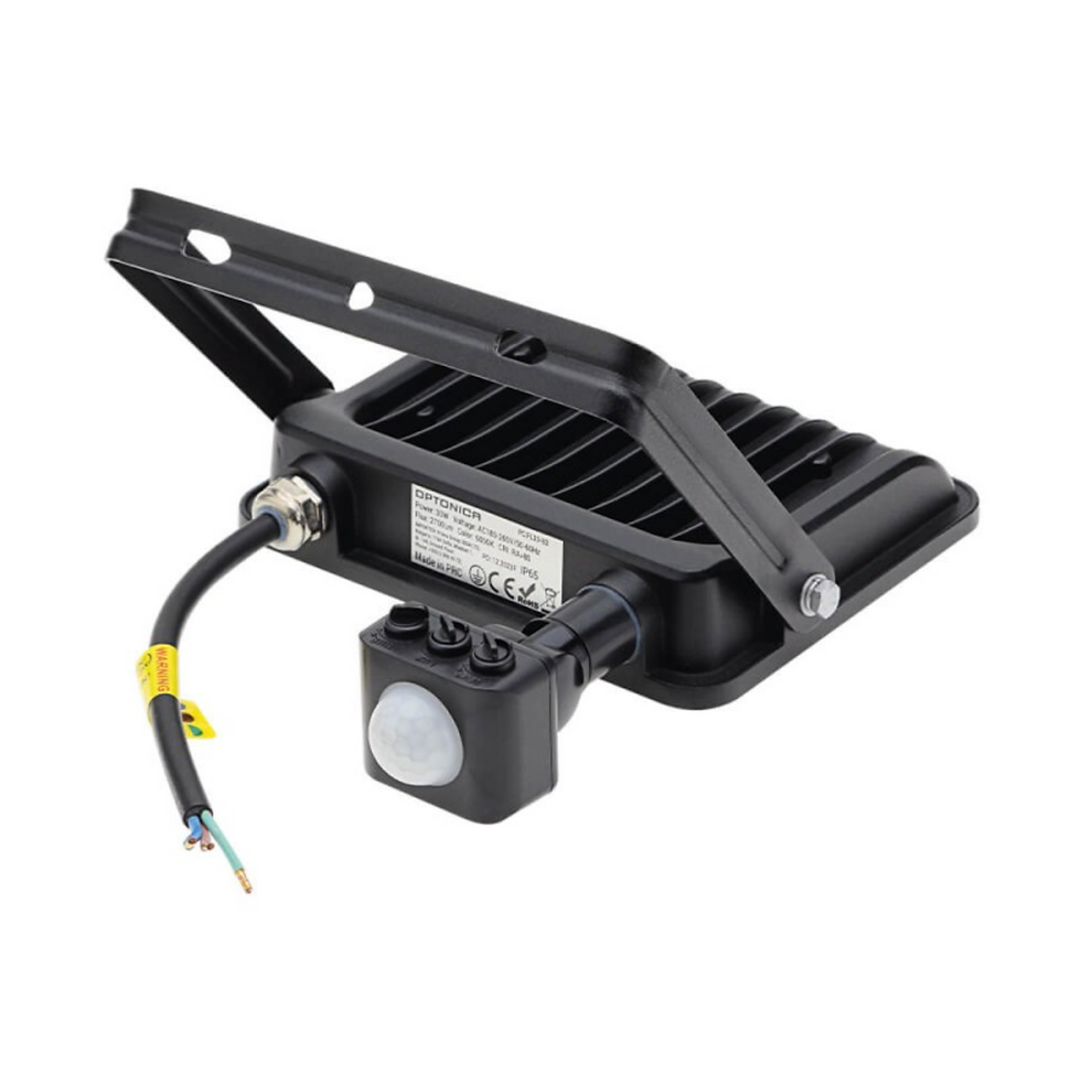 Miniature : Projecteur LED SMD 30W IP65 4000K avec détecteur