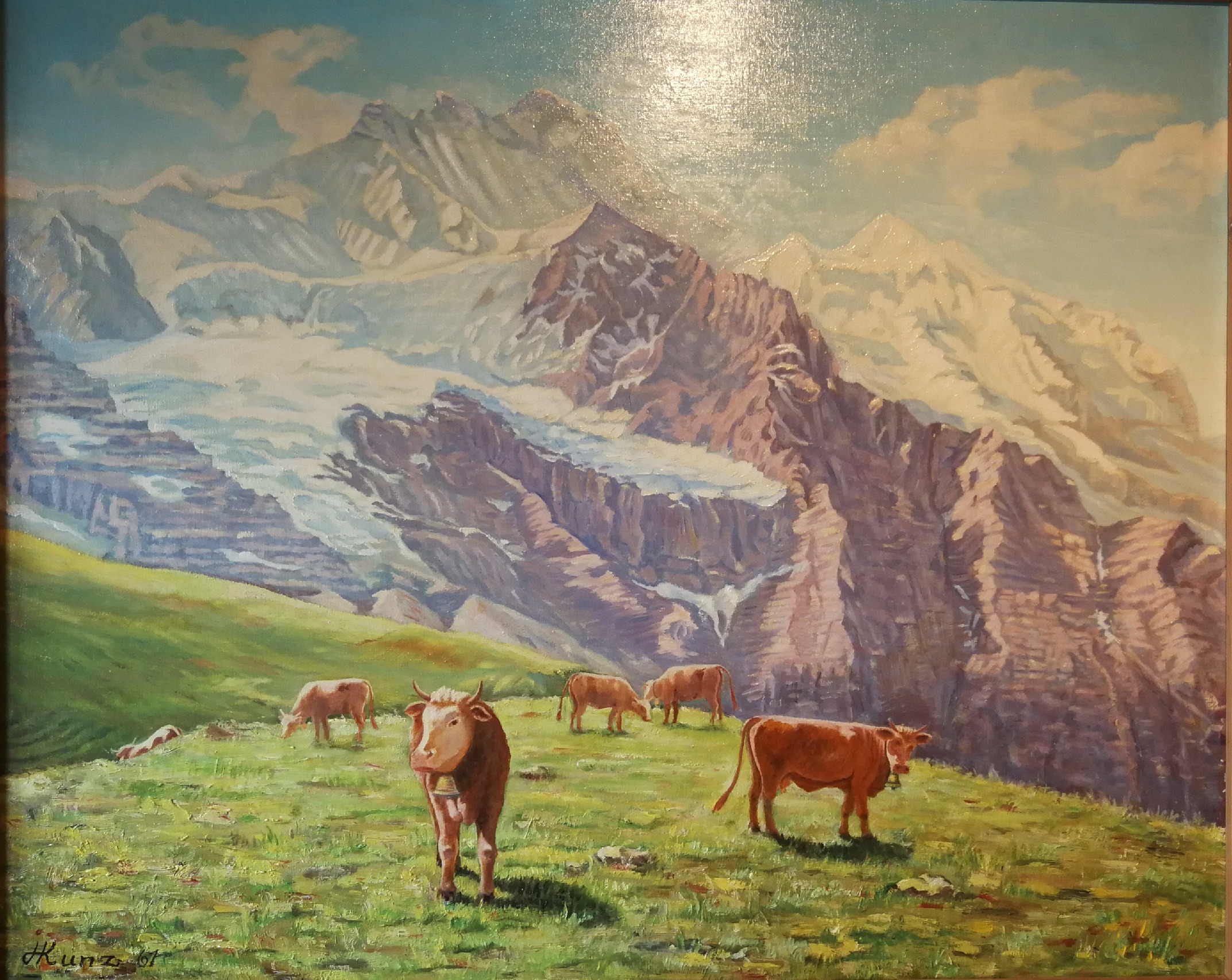 Tableau vue des alpes