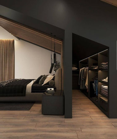 Suit in the Attic - Bedroom & Closet