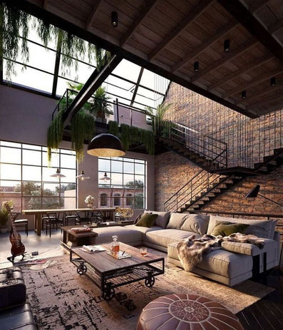 Attic Living Room with Beautiful View
