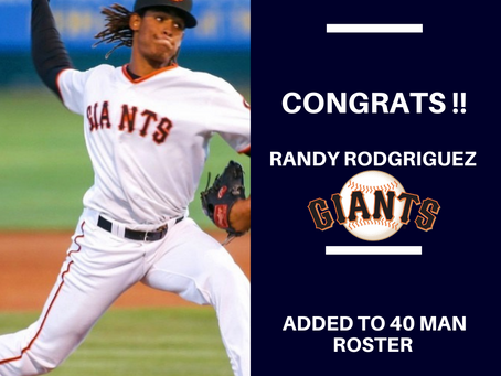 Randy Rodriguez added to Giants 40 man roster