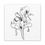 Thumbnail: Sweet Pea Pen and Ink Drawing on Matte Canvas Print 