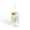 Thumbnail: Boho Daffodil Sipper Glass - Eco-Friendly Glassware Option with Lid & Straw